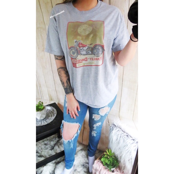 Harley-Davidson Tops - Vintage Harley Davidson boyfriend tee 🍃